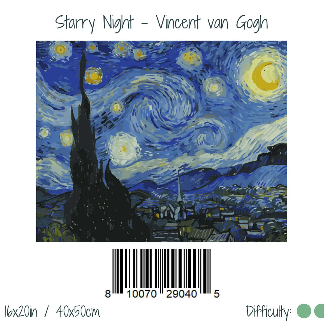 Starry Night Paint By Numbers