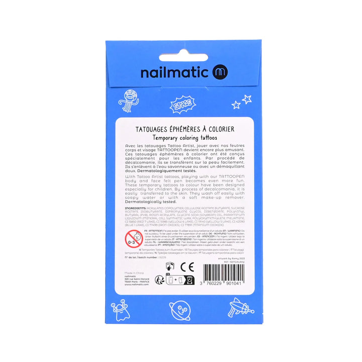 Temporary Coloring Tattoos