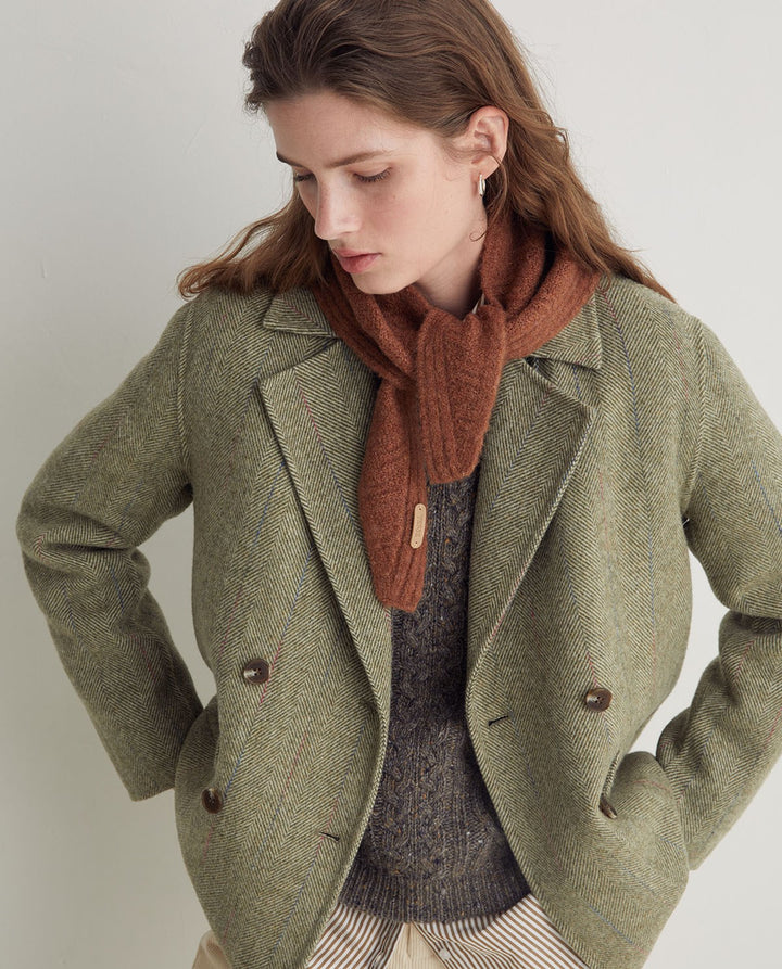 Herringbone Short Coat