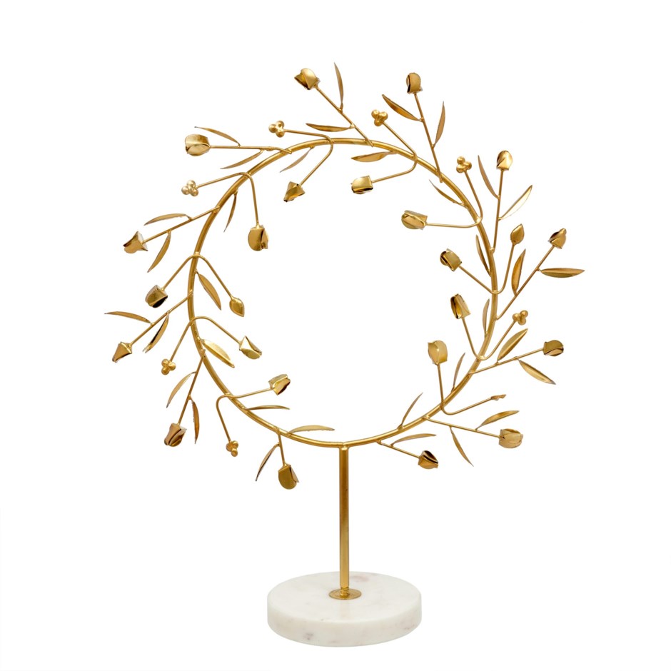 Athenos Wreath on Stand