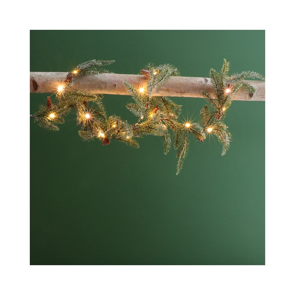 LED Pinecone Garland