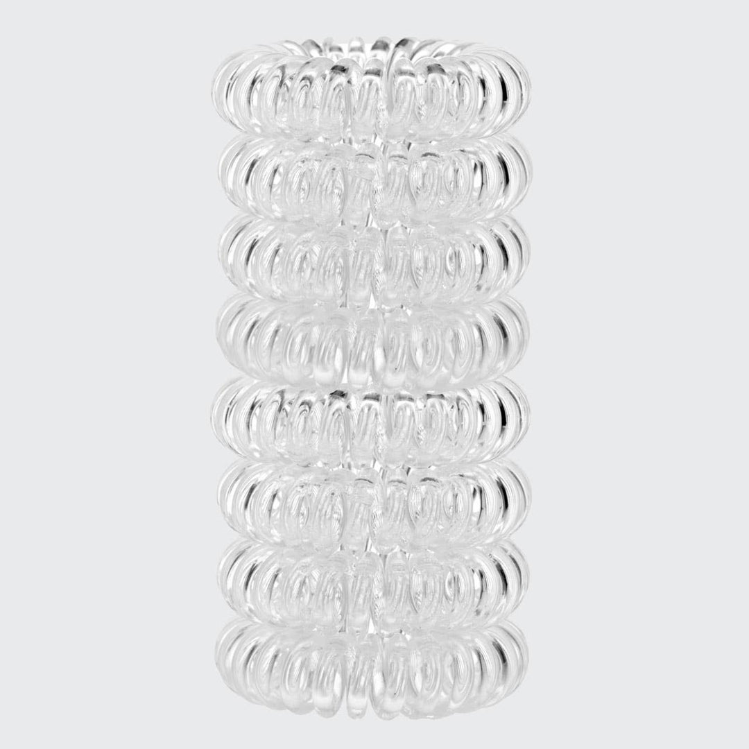 Clear Spiral Hair Ties