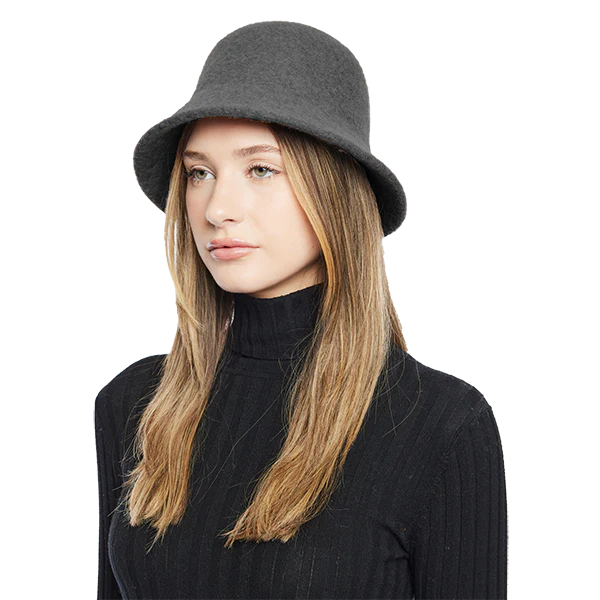 Grey cloche hat online