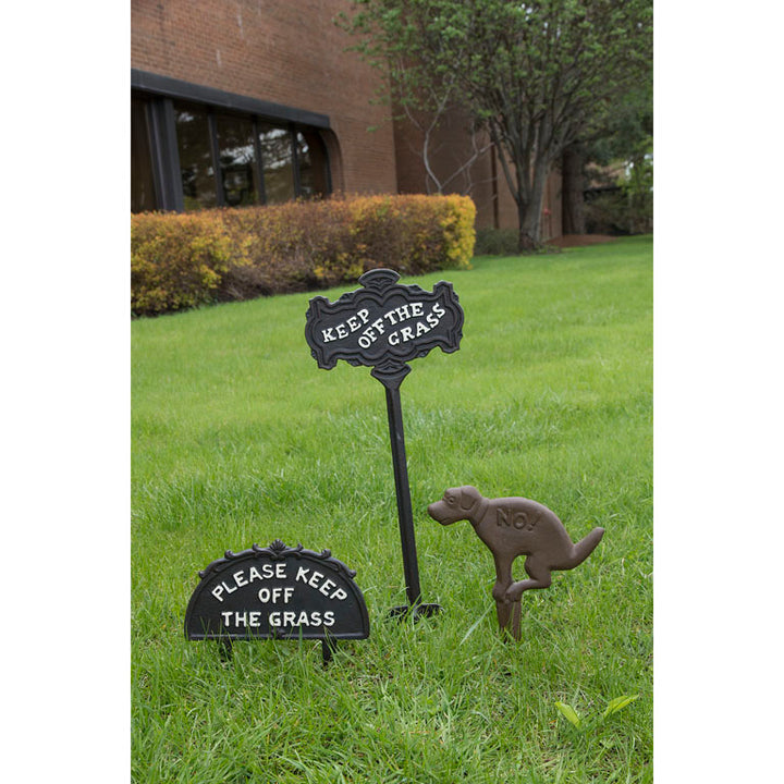 No Dog Ground Sign 13”