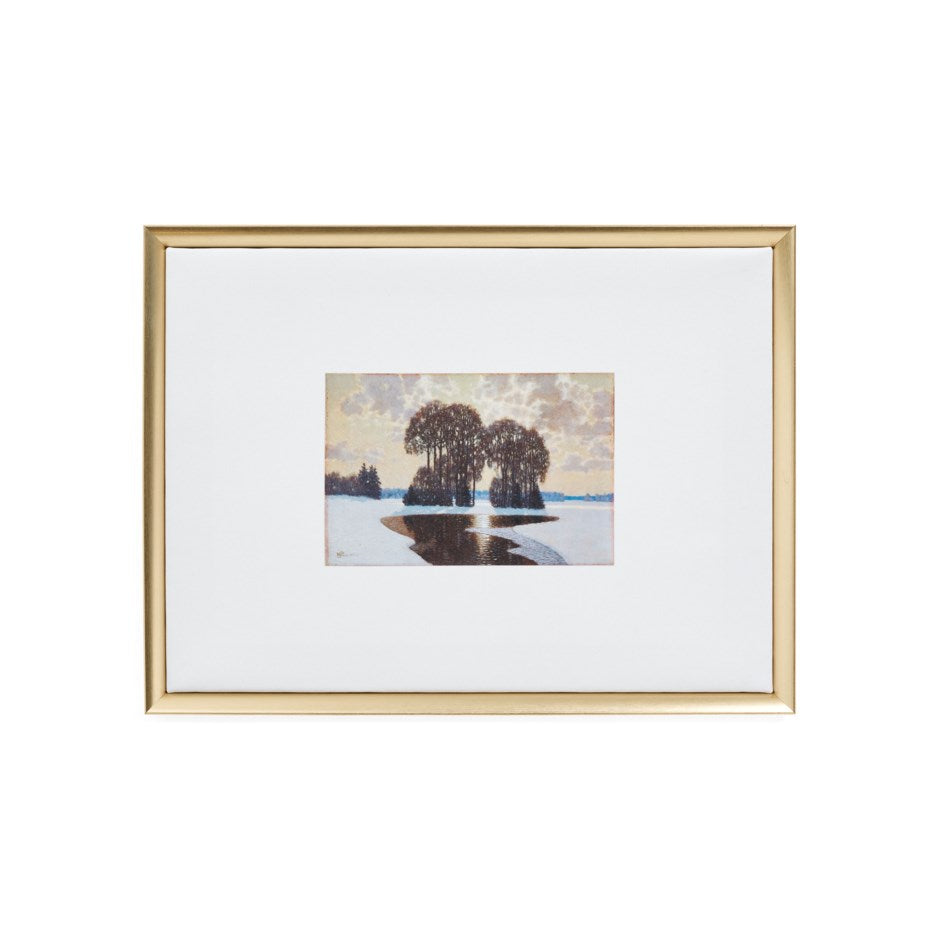 Framed Winter Painting