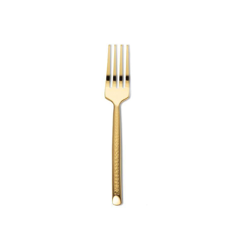 Small Gold Hammered Fork