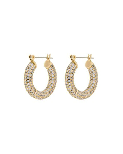 Pave Baby Amalfi Hoops