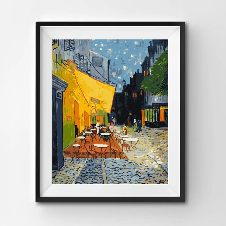 Cafe Terrace At Night Paint By Numbers