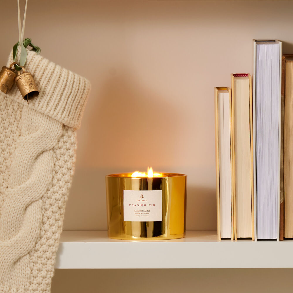 Frasier Fir Gold Gilded 3 Wick