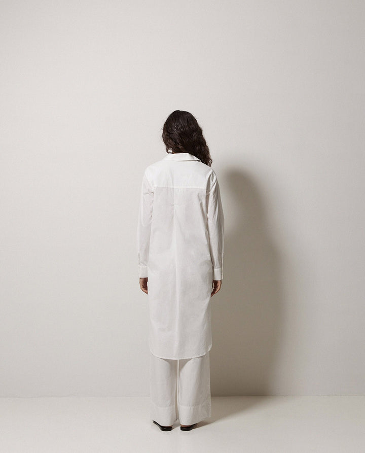 Poplin Collared-Shirt Dress