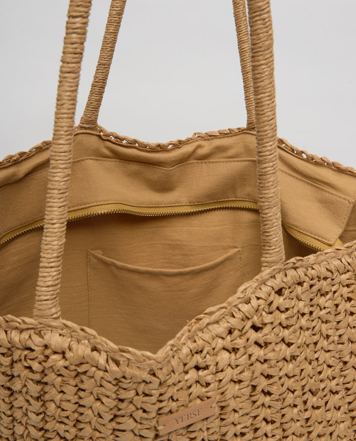 Raffia Shopper Bag