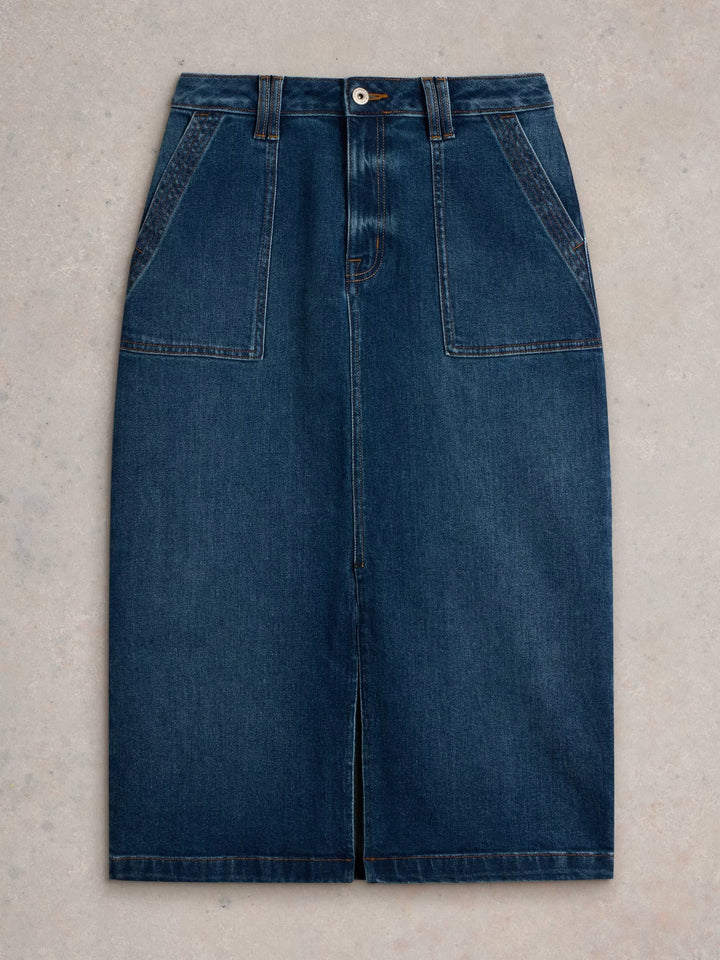 Maren Denim Midi Skirt