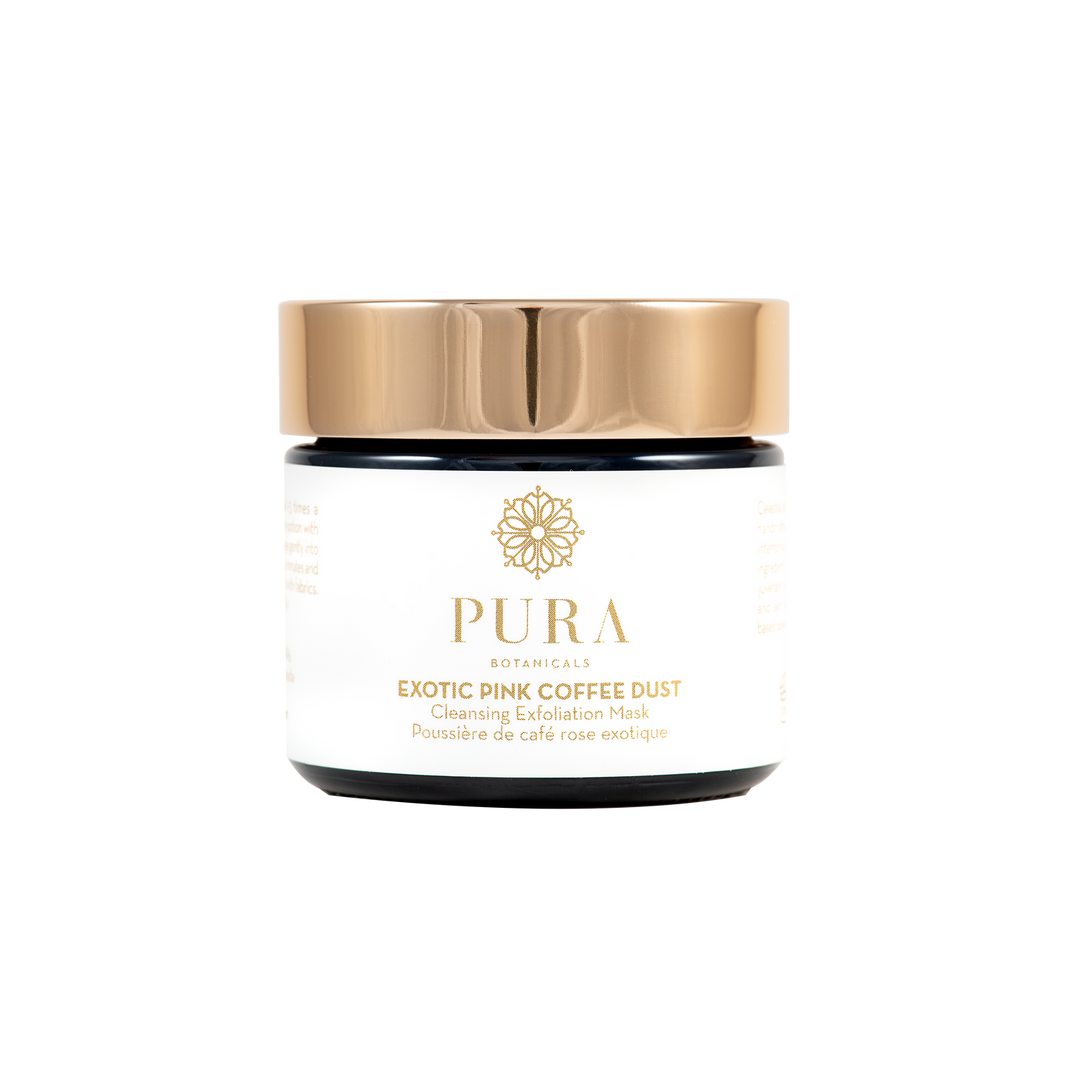 Exotic Pink Coffee Dust, Cleasing Exfoliation Mask