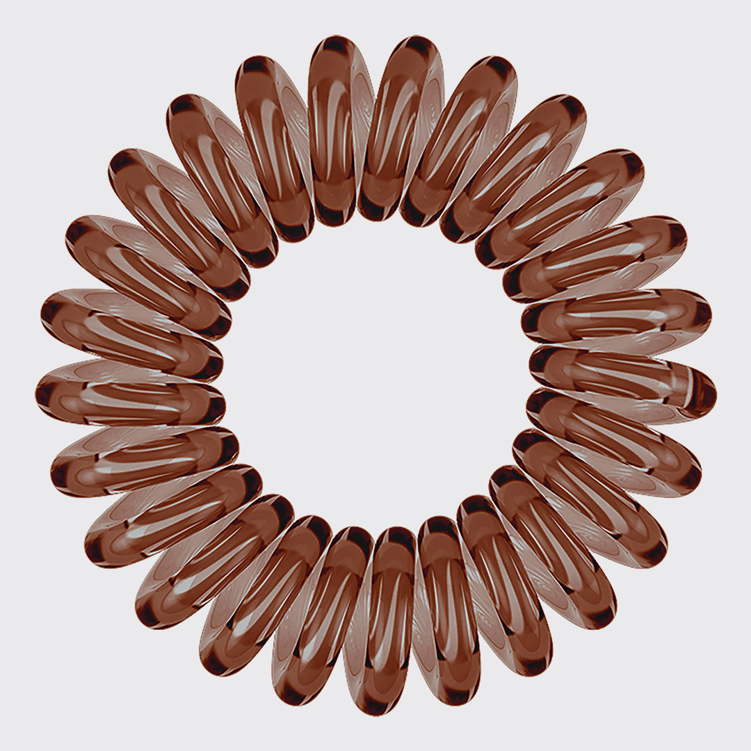Brunette Spiral Hair Ties