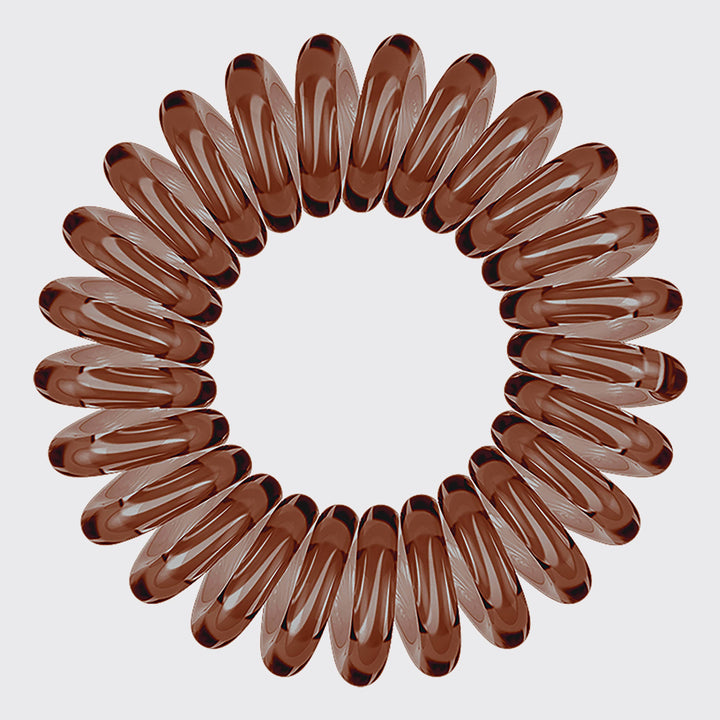 Brunette Spiral Hair Ties