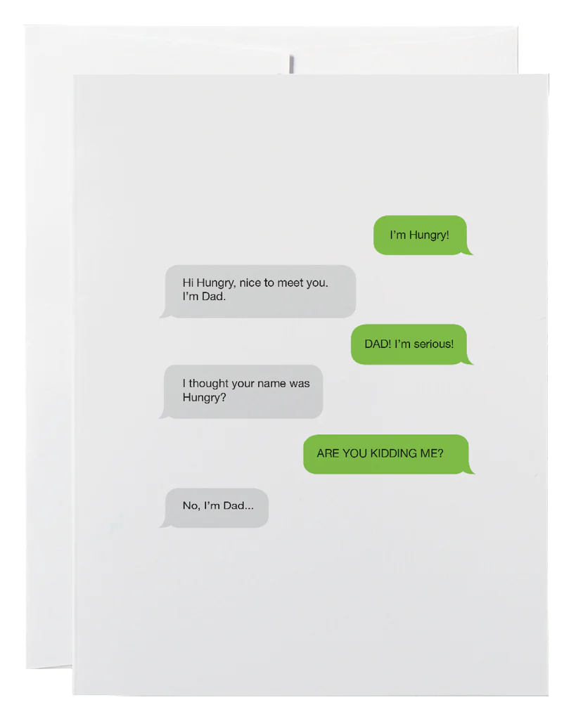 Dad Text Card