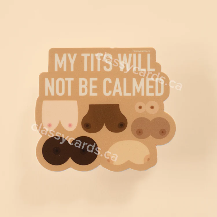Not Calm Tits Sticker
