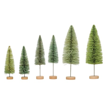 Mint Sisal Bottle Brush Tree