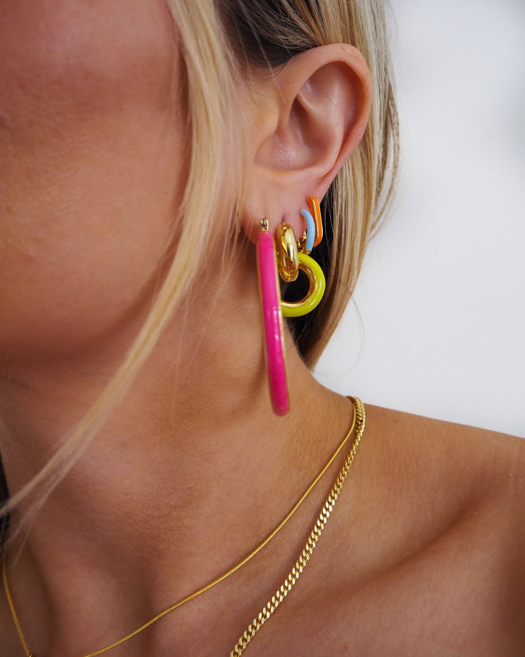 Enamel Stripe Amalfi Hoops
