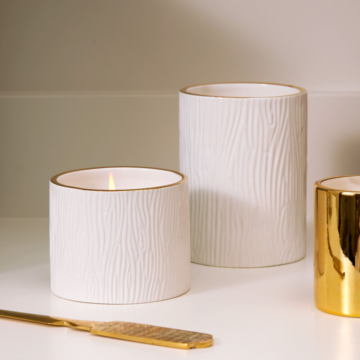 Frasier Fir Gilded Ceramic Candle