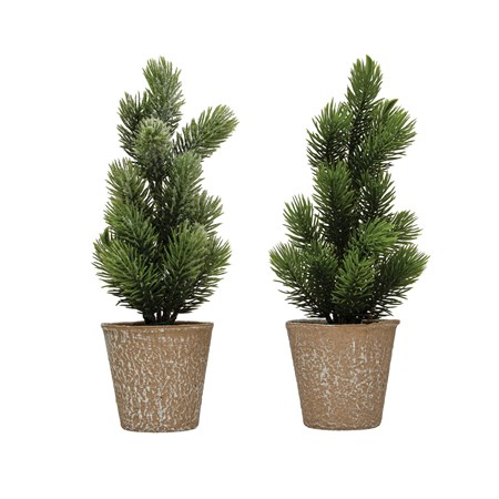 Faux Pine Tree In Pot
