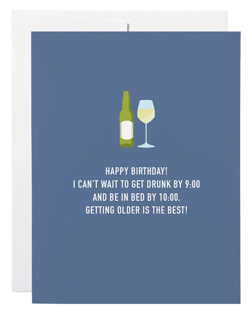 Drunk By Nine Card