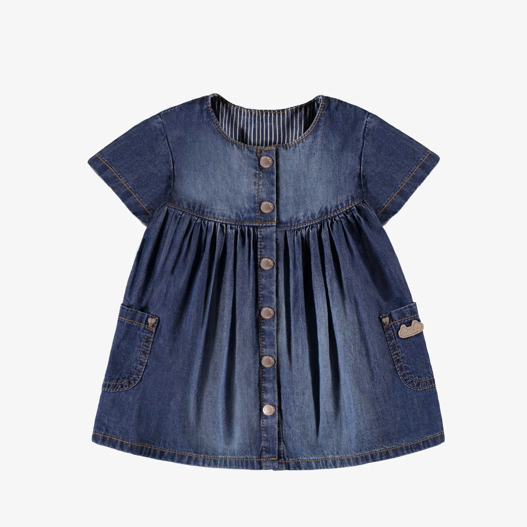 Flared Denim Dress