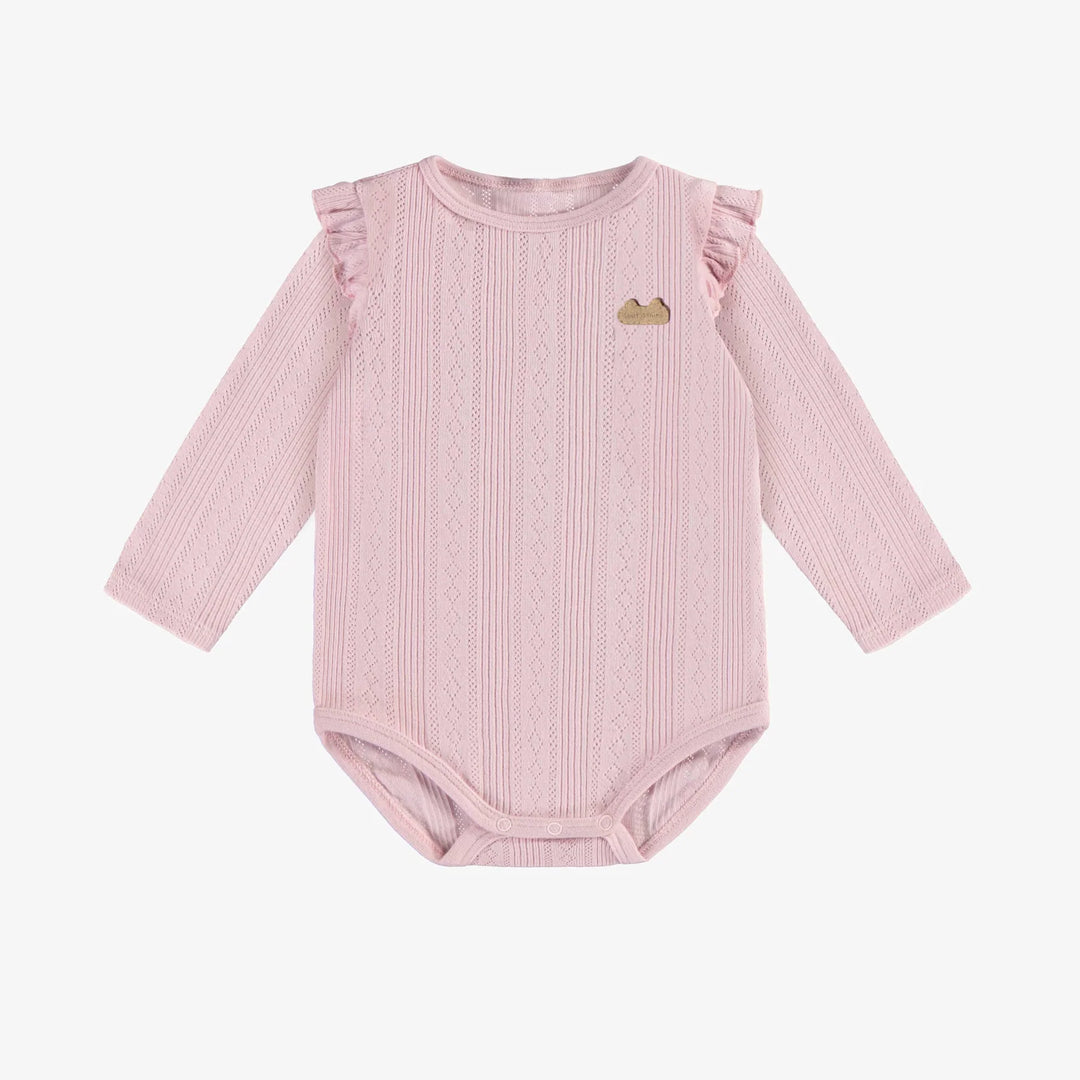 Ruffle Pointelle Bodysuit