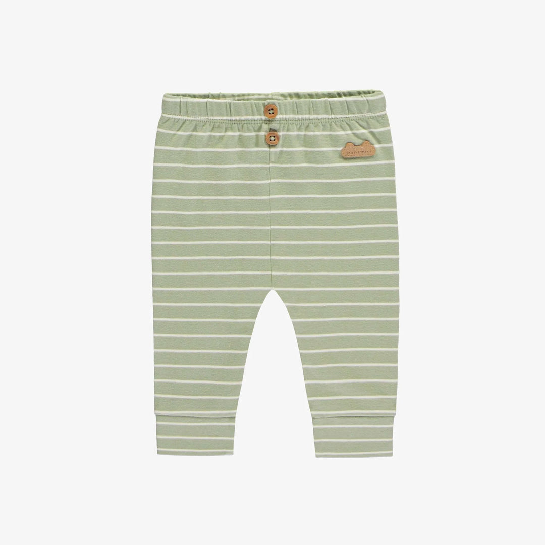 Stripped Green Legging