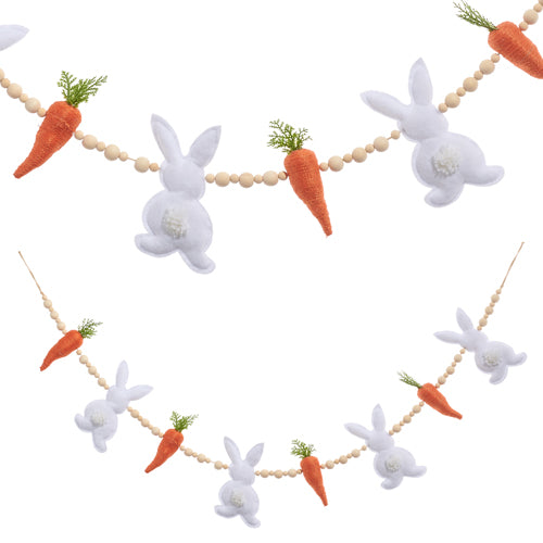Bunny And Carrot Beaded Garland
