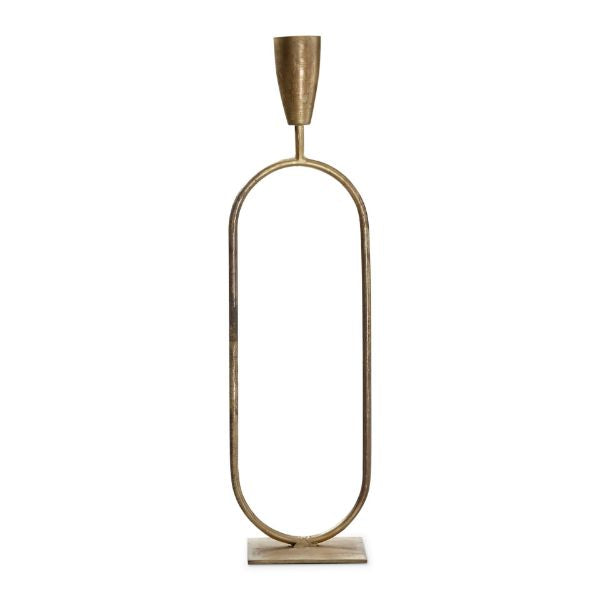 Gold Trumpet Taper Holder