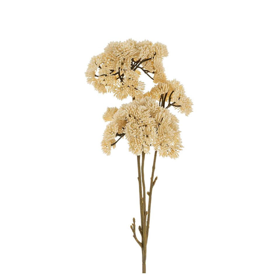 Cream Pom Pom Floral Spray
