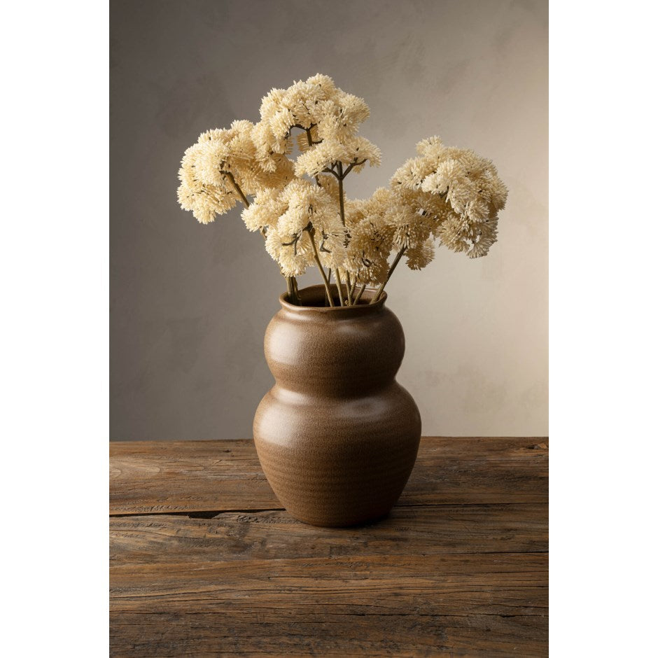 Cream Pom Pom Floral Spray