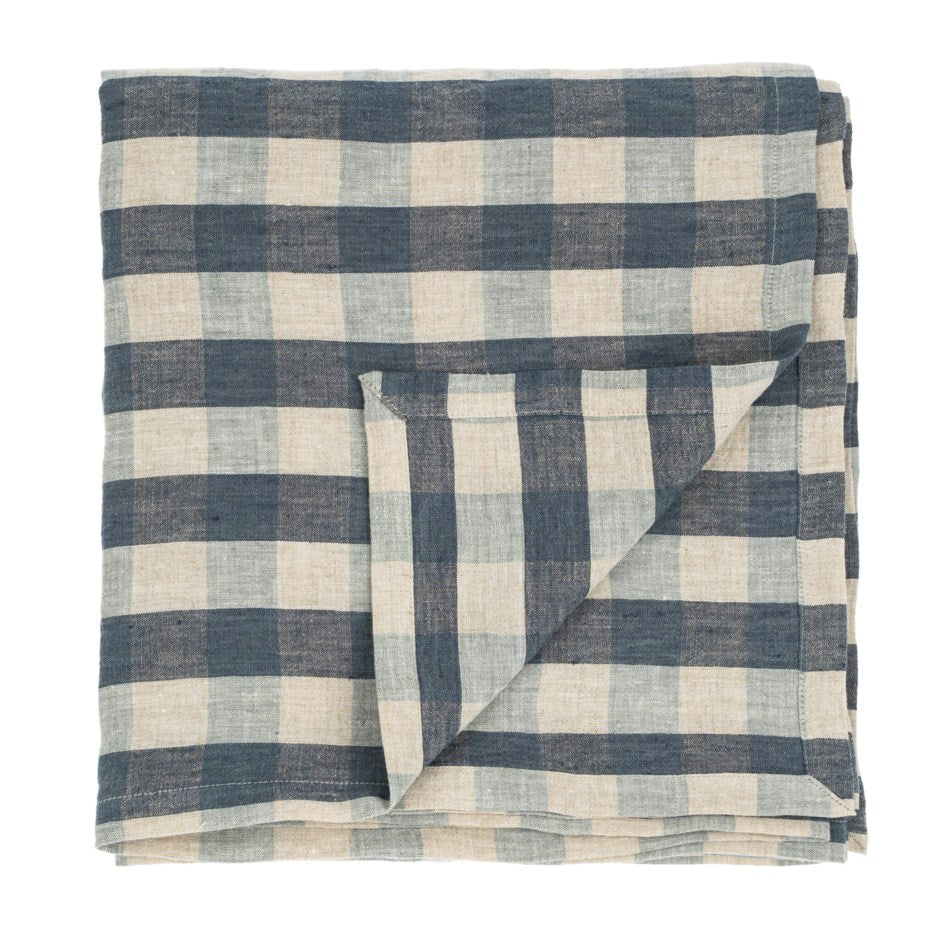 Linen Gingham Table Cloth