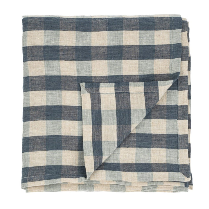 Linen Gingham Table Cloth