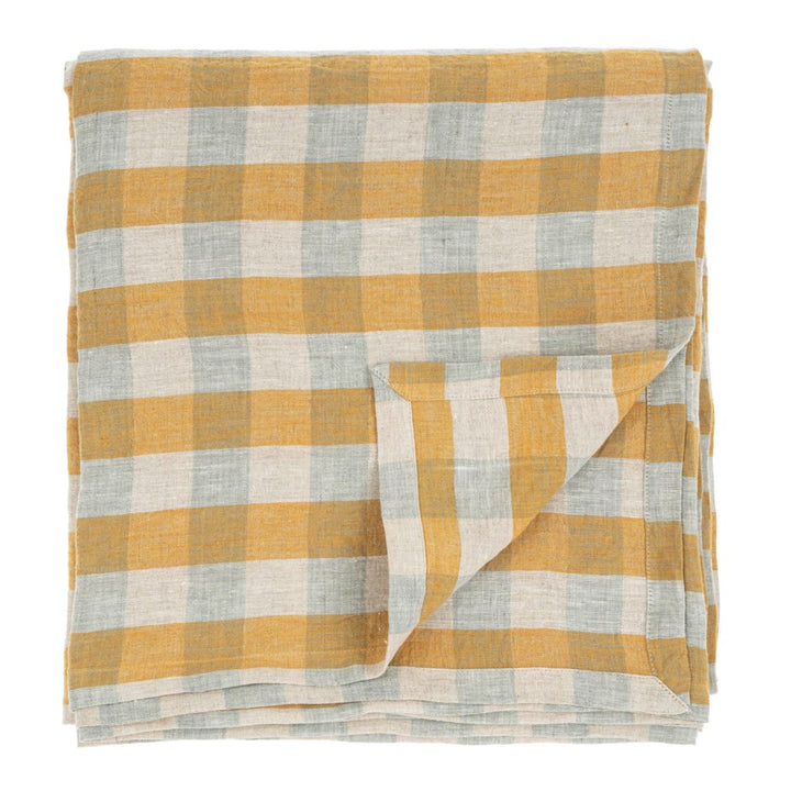 Linen Gingham Table Cloth