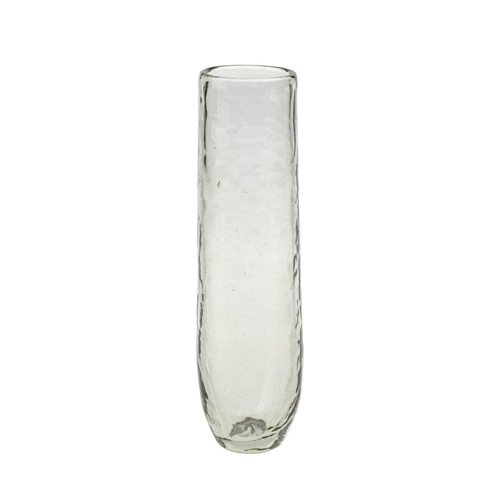 Hammered Glass Bud Vase