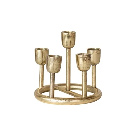 Round Gold Taper Holder