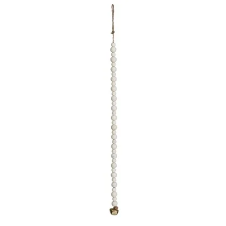 Paulownia Wood Bead Garland with Jingle Bells