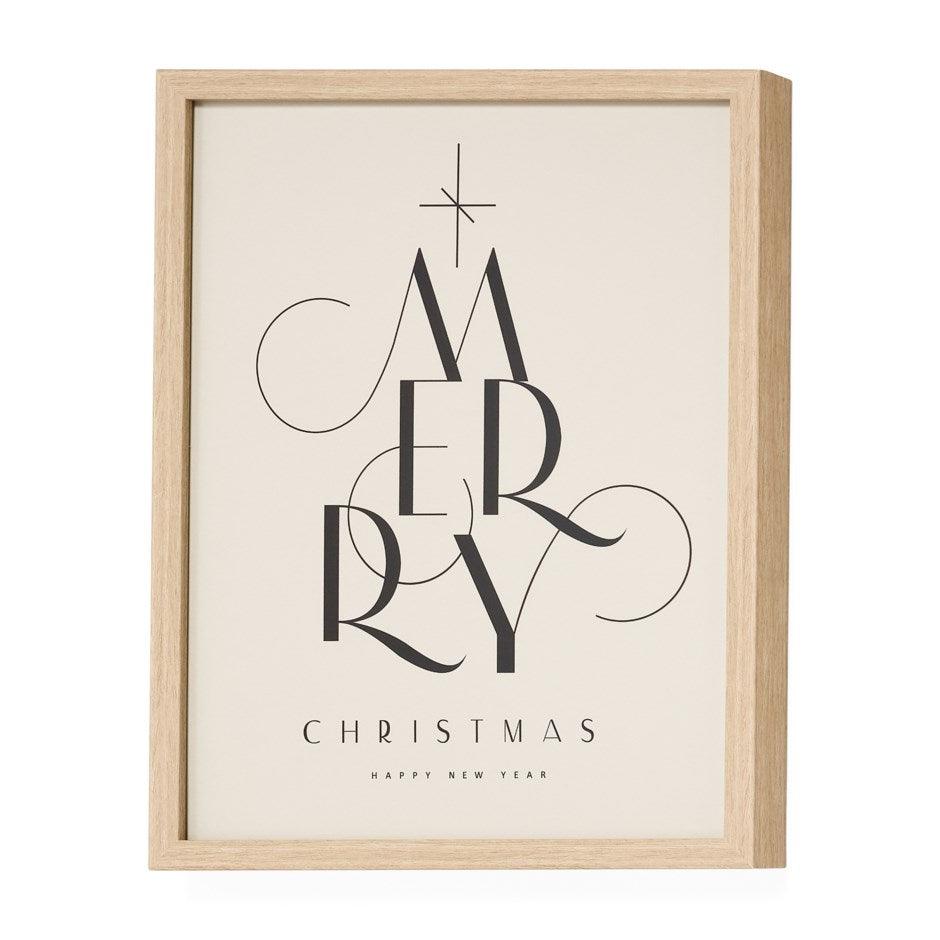 Framed Merry Print