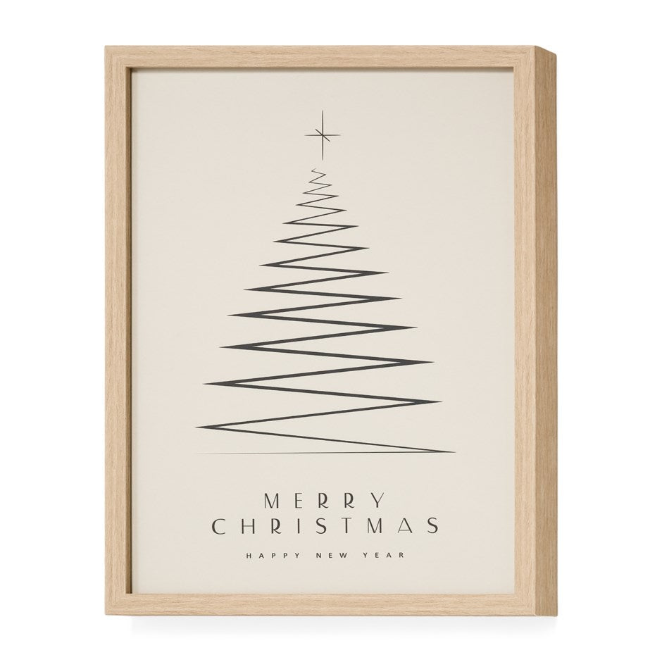 Framed Merry Tree Print