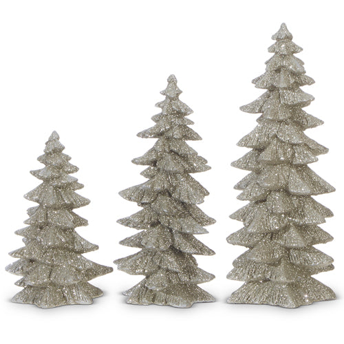 Silver Glittered Tree