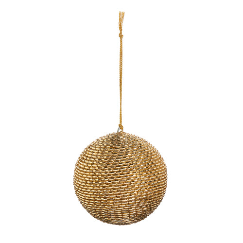 Gold Beaded Ornament