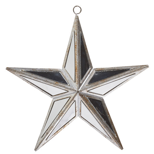 Silver Mirrored Star Ornament