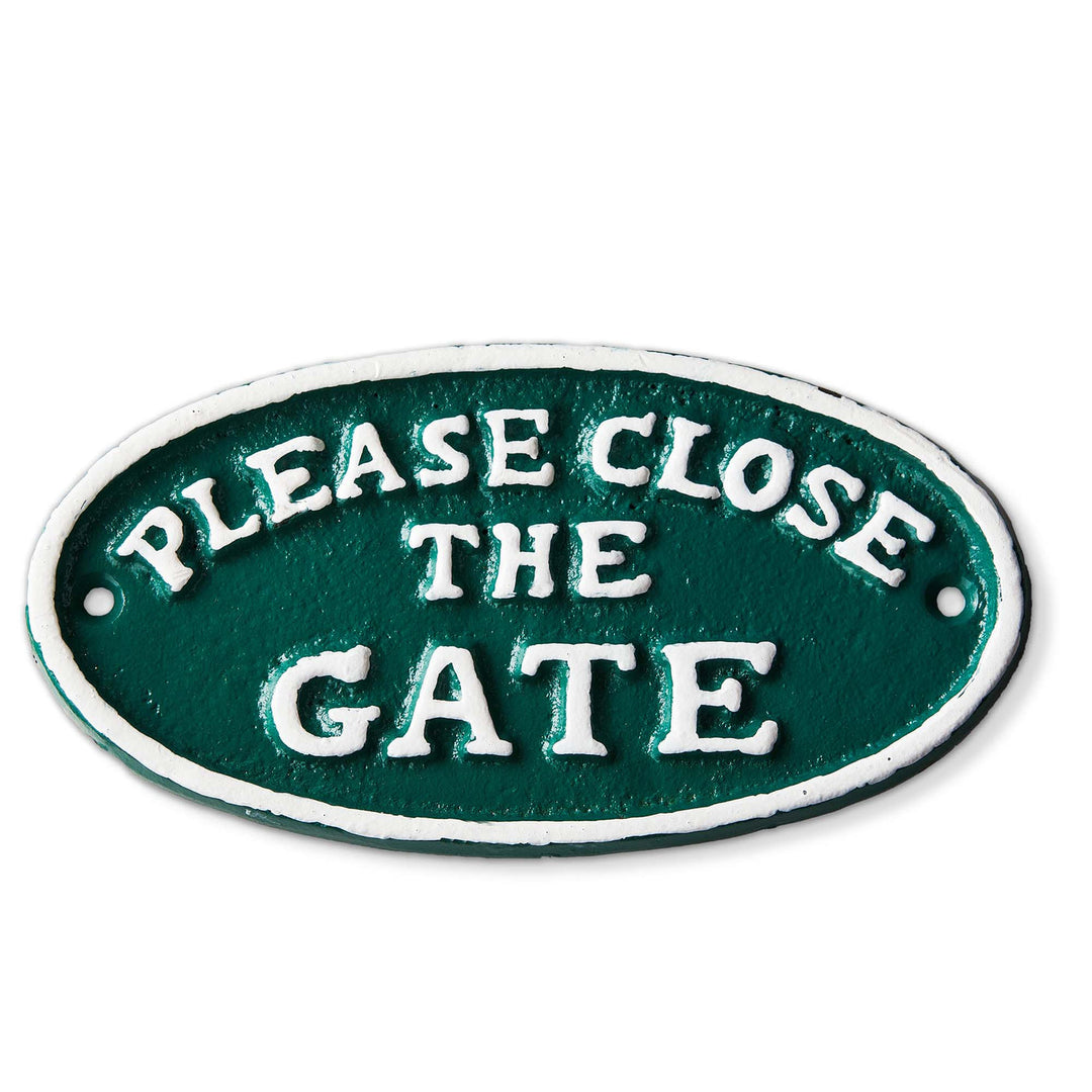 Please Close The Gate Sign