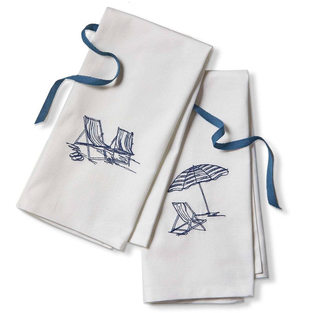 Beach Chairs Guest Towel (SetOf2)