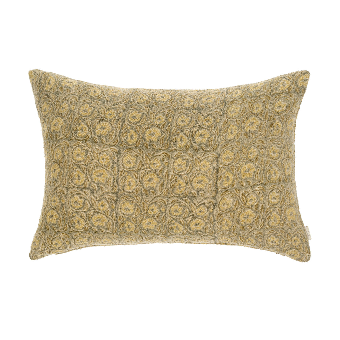 Lara Block Print Boucle Pillow