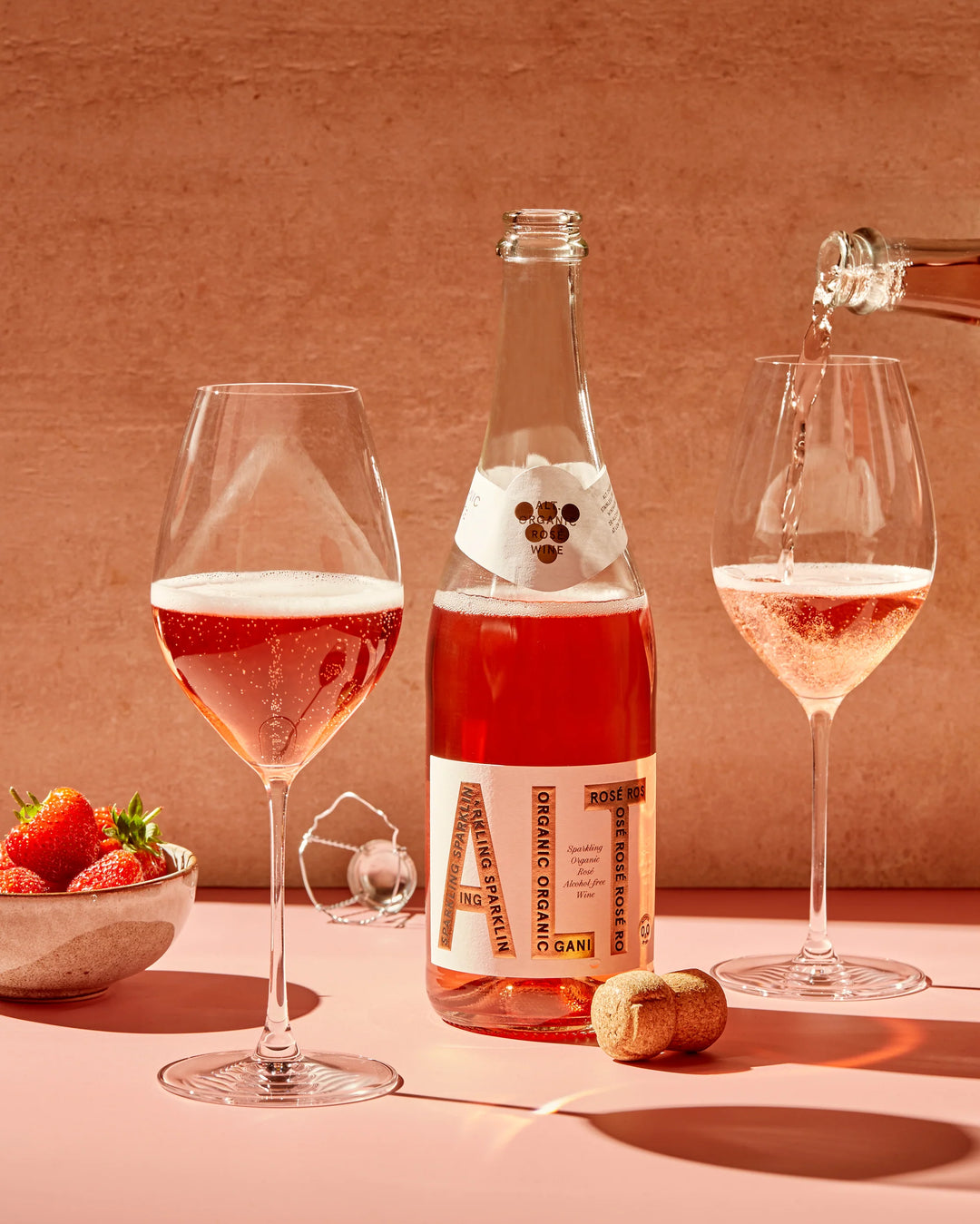 Non-Alc Rosé Sparkling Wine