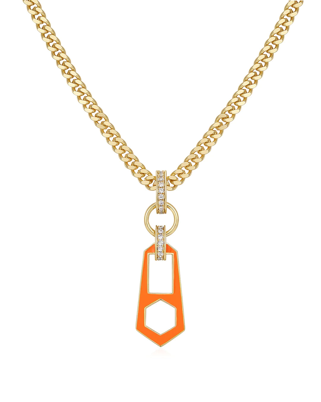 Mini Zipper Pendant Necklace