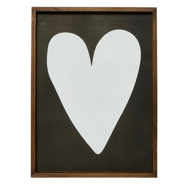 White Heart Wall Decor